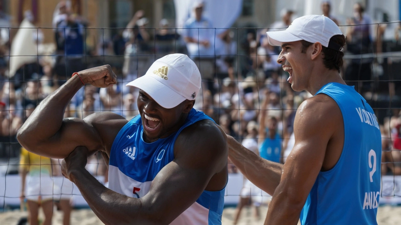 Dupla Brasileira George e André Conquista Ouro Histórico no Vôlei de Praia nas Olimpíadas de Paris 2024