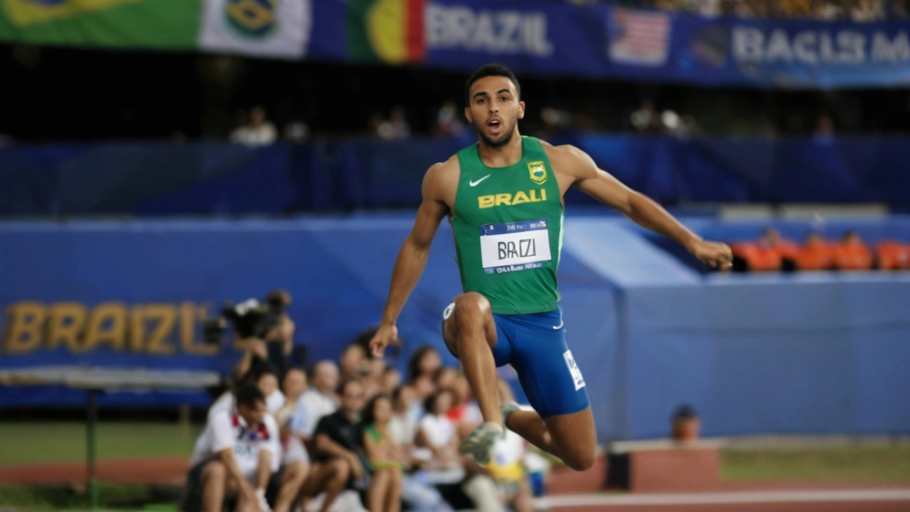 Atleta Almir dos Santos Encanta Paris com Proposta Emocionante Durante Final do Salto Triplo nos Jogos Olímpicos