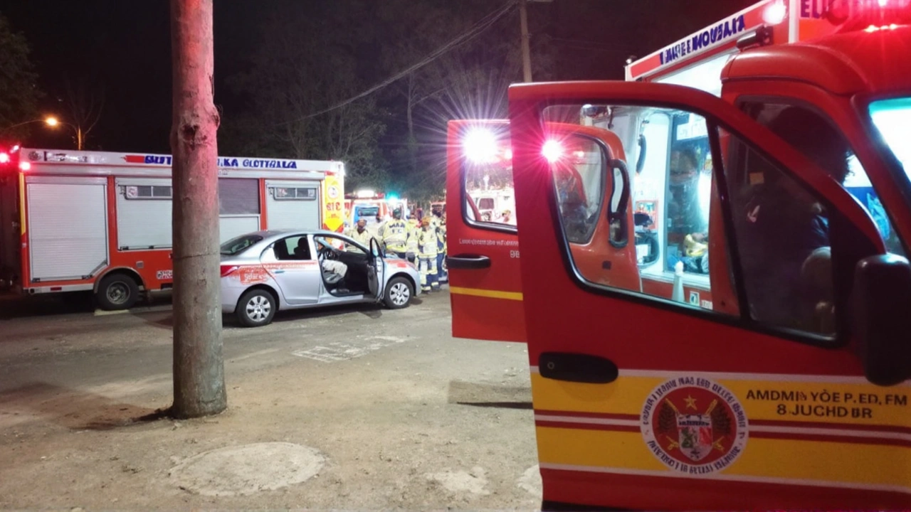 BR-280: colisão grave entre dois carros deixa trânsito interditado e mobiliza socorristas